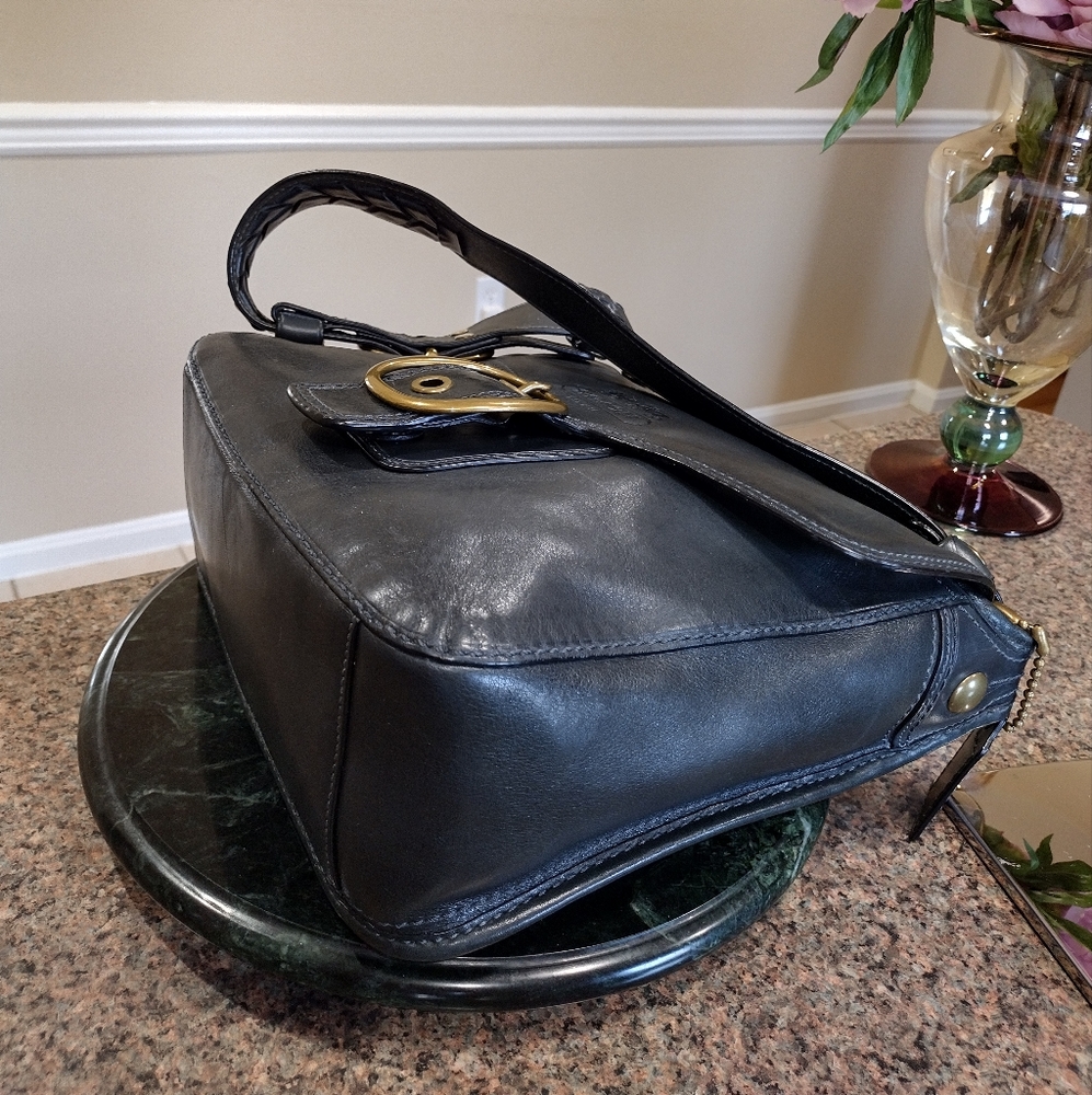 Coach Blue Legacy Tattersall Bleeker Large Flawp - Picture 12 of 17